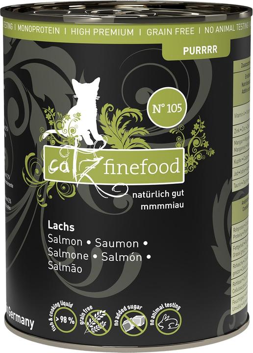 Produktbild Catz Finefood Purrrr No.105 Lachs (Adult, 6 Stk., 375 g)