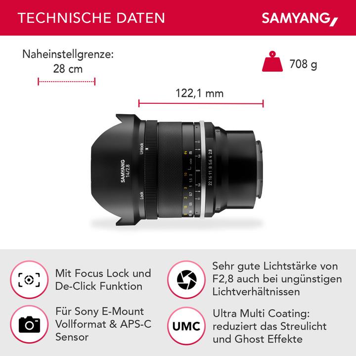Actual product image Samyang MF 2.8/14 MK2 Sony E-Mount (Sony E, full size)