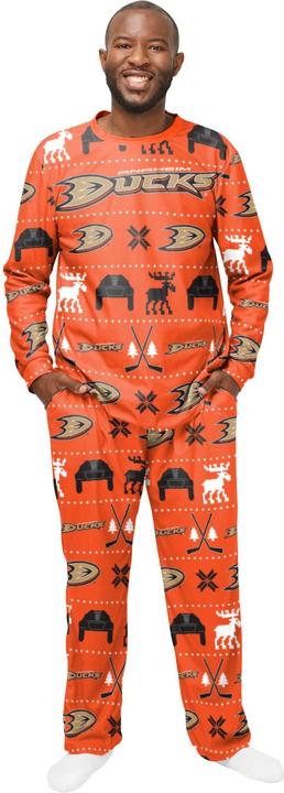 Produktbild Foco NHL Winter XMAS Pyjama Schlafanzug - Anaheim Ducks - S (S)