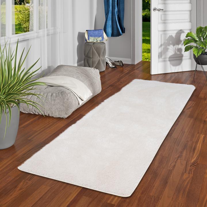 Produktbild Snapstyle Hochflor Shaggy Teppich Feeling Mix Läufer (80 x 160 cm)