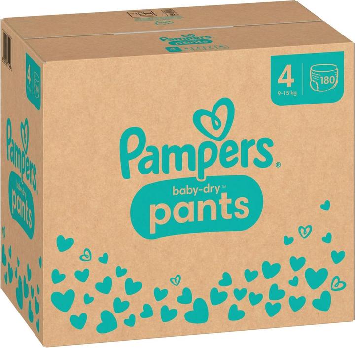 Actual product image Pampers Baby-Dry Pants (Size 4, Monthly box, 180 Piece)