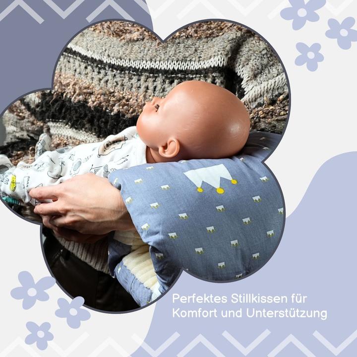 Actual product image Hermex Baby-Stillkissen Lagerungskissen Arm-Stützkissen Lagerungsrolle Entlastungspolster (26.50 cm)