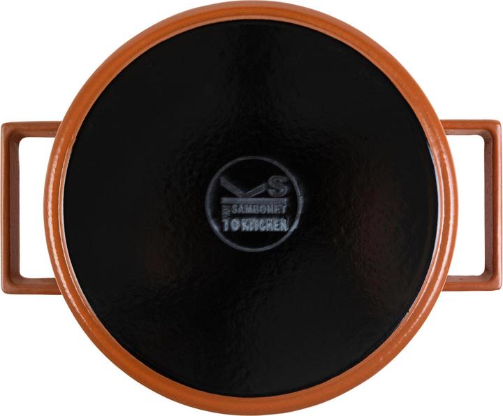 Actual product image Sambonet Terra Cotta Cotto Curry Roaster, 24.5 cm (24.24 cm, Casserole + Stewpot, Cast iron)