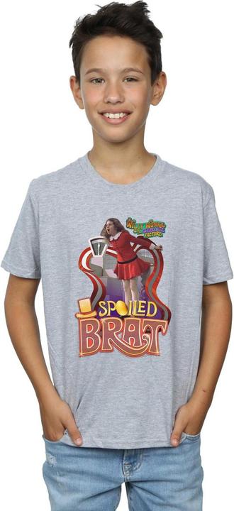 Actual product image Willy Wonka & the Chocolate Factory Boys Spoiled Brat T-Shirt (116)