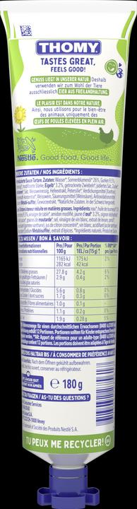 Nährwerte und Zutaten THOMY Tartare Light Sauce Tube (180 g)