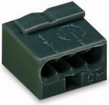 Actual product image Wago plug-in terminal Micro-Wago 4-fold black