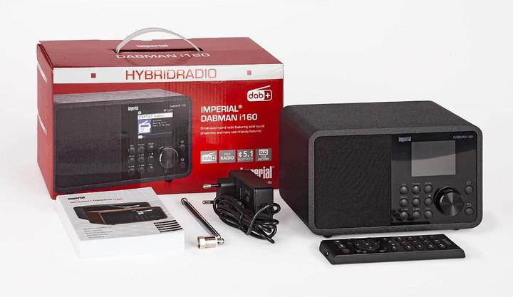 Actual product image Imperial DABMAN i160 DAB+ en internetradio met bluetooth - zwart (Web radio, DAB+, VHF, Wi-Fi, Bluetooth)