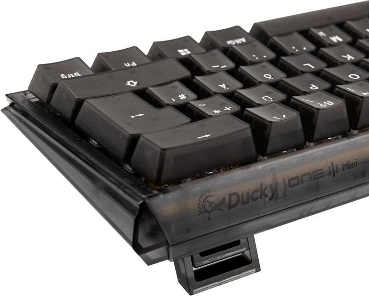 Productafbeelding Ducky One 3 Aura Black Mini Gaming Keyboard, RGB LED - MX-Speed-Silver (NL, Bedraad)