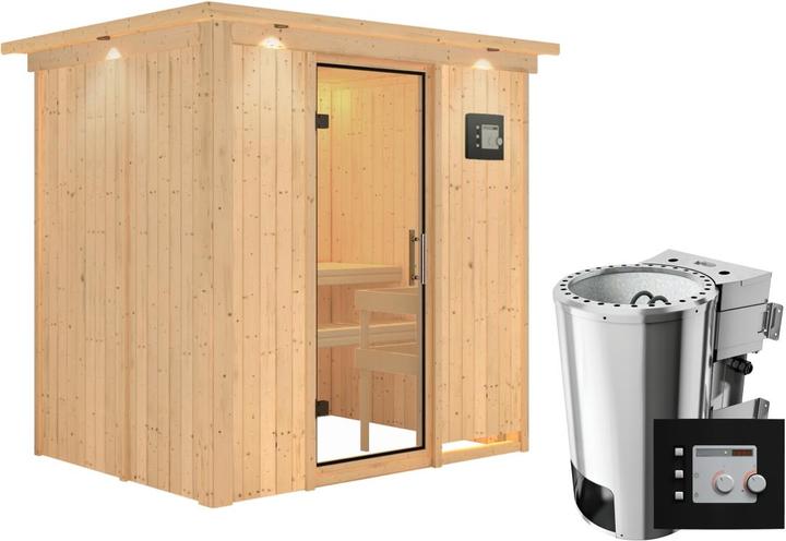 Immagine prodotto Karibu Fanja con corona sul tetto (Plug & Play 3,6 KW - Bio controllo esterno)