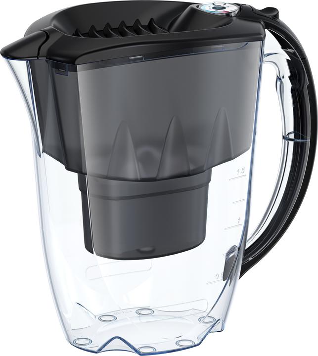 Actual product image Aquaphor Filter jug Amethyst 2.8 l with timer + B25 Maxfor plus water filter cartridge, juodas