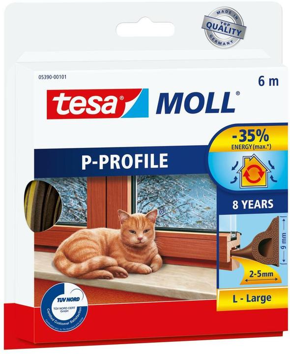 Immagine prodotto tesa tesamoll Guarnizione per finestre con profilo a P CLASSIC, guarnizione in gomma per l'isolamento
