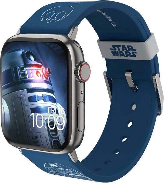 Actual product image Moby Fox Bracelet Smartwatch Star Wars R2-D2 Blueprints 22 mm (22 mm, Stainless steel, Silicone)