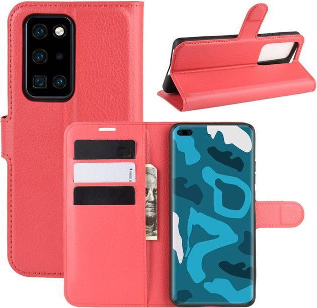 Produktbild MU Classic Litchi Leder Bookcover Series (Huawei P40 Pro+)
