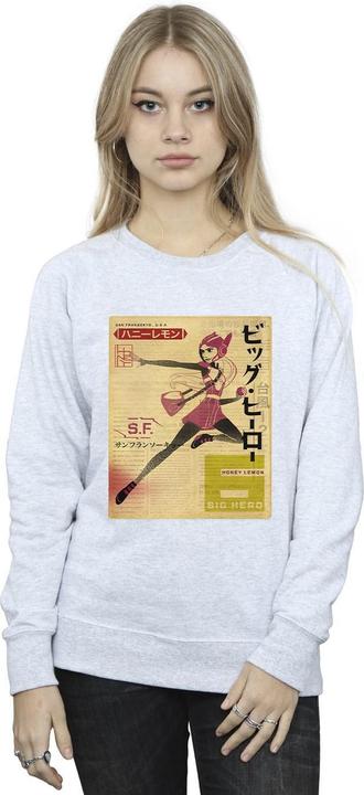 Produktbild Disney Big Hero 6 Baymax Honey Lemon Newspaper Sweatshirt (XXL)