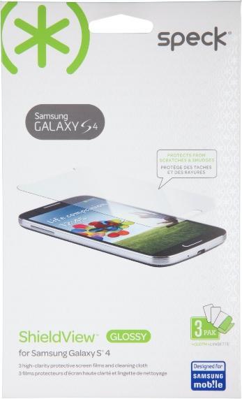 Produktbild speck Shieldview Glossy - Schutzfolie für Samsung Galaxy S4 (3er-Pack) universal (3 Stück, Samsung Galaxy S4)