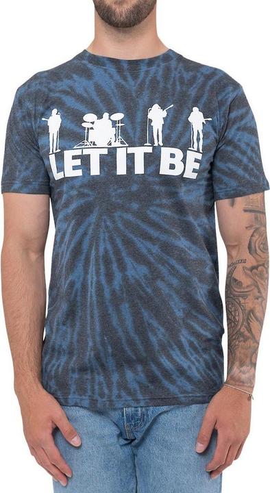 Produktbild The Beatles Erwachsene Let It Be Silhouette Tie Dye TShirt (L)