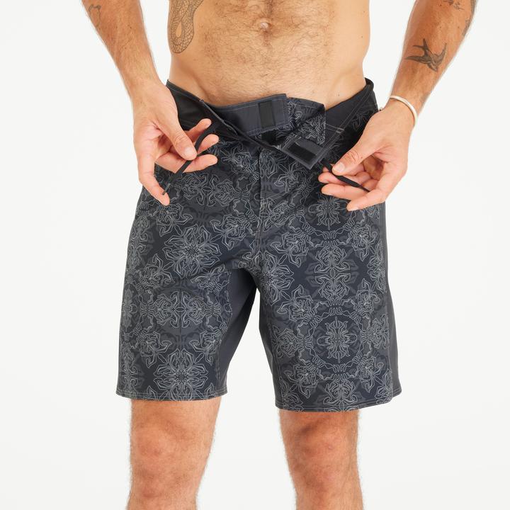 Produktbild Olaian Boardshorts Herren lang 500 Arch Scarabia 19" schwarz (48)