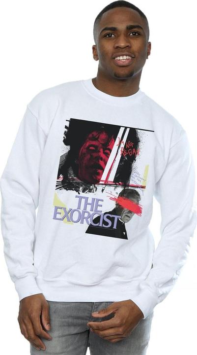 Actual product image The Exorcist Mens Scratched Eyes Sweatshirt (XXL)