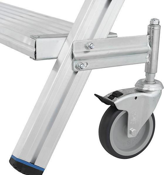 Actual product image Krause Mobile safety steps with R13 anti-slip properties (Platform ladder, 250 cm)