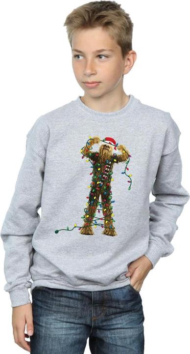 Immagine prodotto Star Wars Chewbacca Christmas Lights Felpa Ragazzi (152, 158)