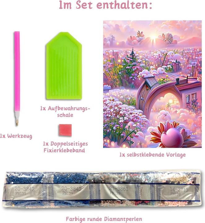 Actual product image Hermex Rhinestone painting DIY diamond painting Diamond Painting Diamond Painting craft kit