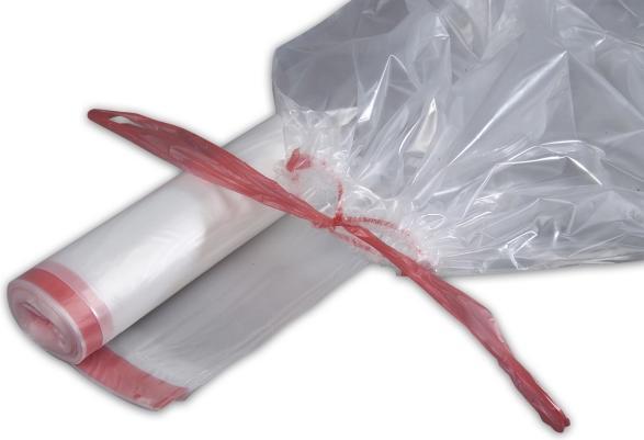 Actual product image Antalis Waste bags with drawstring regenerated clear 100 L 700x1100mm 10pcs/roll