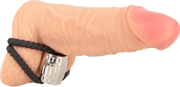 Actual product image Rebel Heavy Rope Cock Strap with two Loops (5.50 cm)