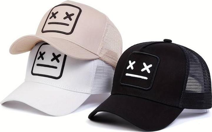 Image du produit PhoneLook Casquette de baseball en maille respirante Trucker Cap unisexe avec motif de tendance