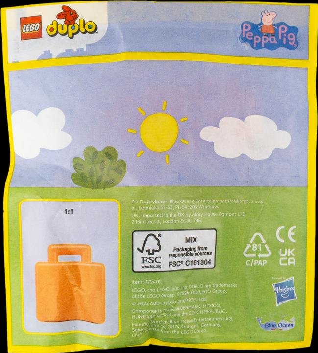 Productafbeelding LEGO Peppa Pig George Pig Minifigur Paperbag NEU! Menge 1x