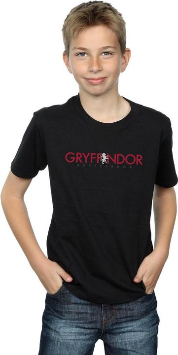 Actual product image Boys Gryffindor Text T-Shirt (140, 146)