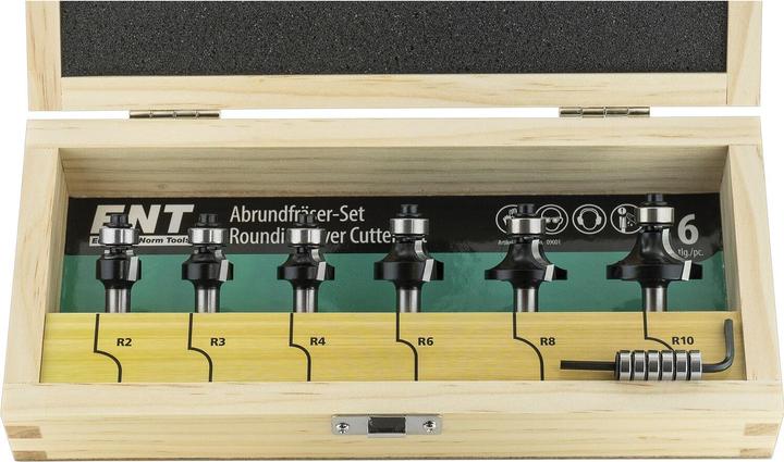 Actual product image ENT European Norm Tools ENT milling cutter cassette HW 6-piece in wooden cassette
