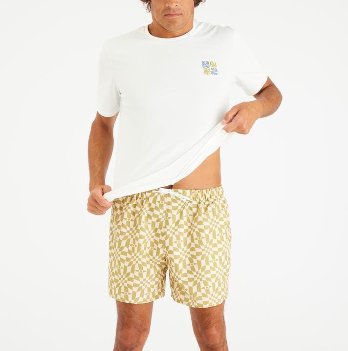 Produktbild Olaian UV-Shirt Surfen Herren UV-Schutz UPF50+ Whiteflower weiss (XL)