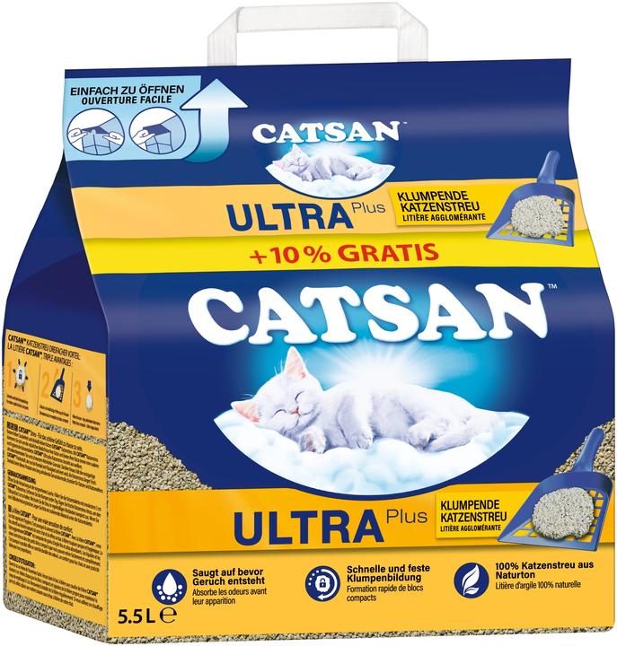 Produktbild Catsan Streu Ultra Plus +10% (Klumpend)