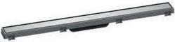 Actual product image hansgrohe HG shower channel RainDrain Match with height-adjustable frame 800mm chrome (800 mm)