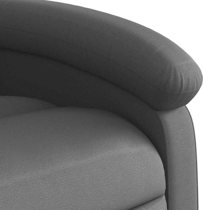 Immagine prodotto VidaXL Sedia da massaggio in vera pelle grigia,Colore: Grigio, Materiale: Vera pelle