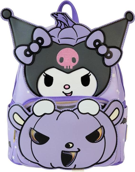 Actual product image Loungefly Sanrio by Kuromi Pumpkin backpack