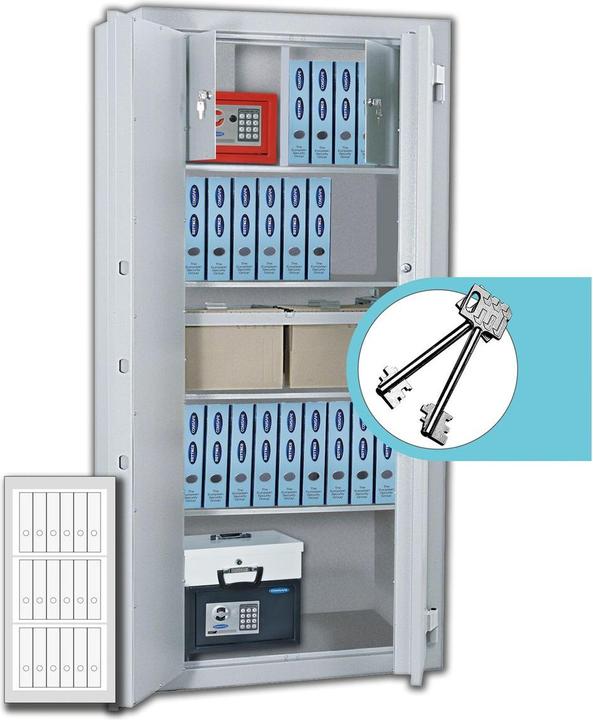 Produktbild Rottner Stahlbüroschrank Office 1 Premium Doppelbartschloss (230 l)