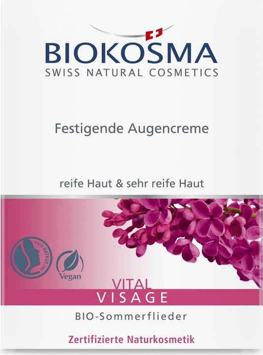 Produktbild Biokosma VITAL VISAGE - Festigende Augencreme (Crème, 15 ml, Tag)