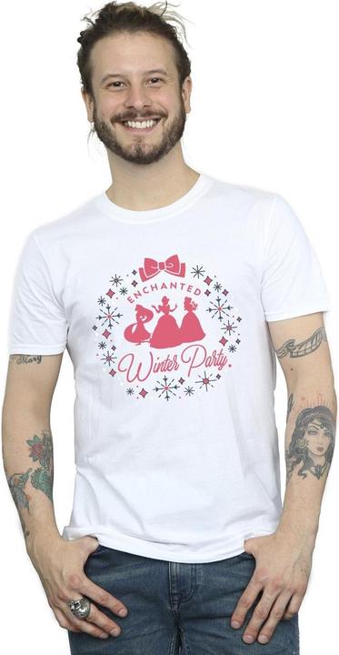 Actual product image Disney Mens Princess Winter Party T-Shirt (XXL)