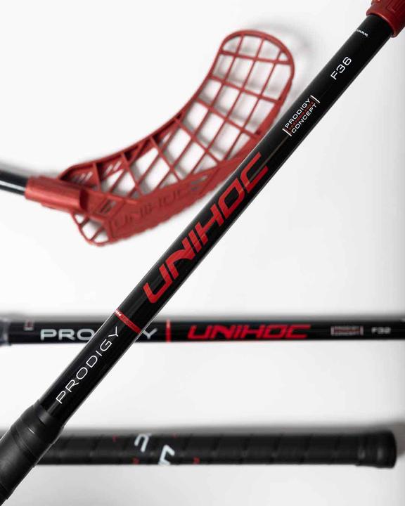 Produktbild Unihoc EPIC YOUNGSTER PRODIGY 36 schwarz/rot 24/25 (60 cm, Links)