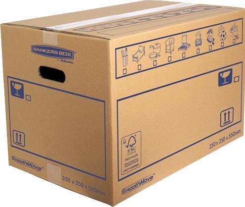 Bankers Box Fellowes 6207301 Boîte d'emballage paquet Bleu, Marron 1 pièce(s) (1 x)