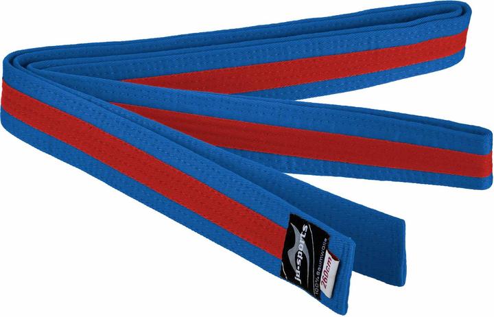 Actual product image Ju-Sports Budo belt blue/red/blue