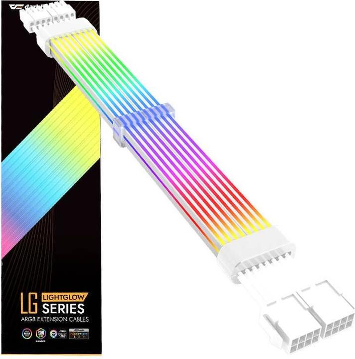Produktbild Darkflash Tech LG02 8 PIN*2 ARGB Extension Cable (white)