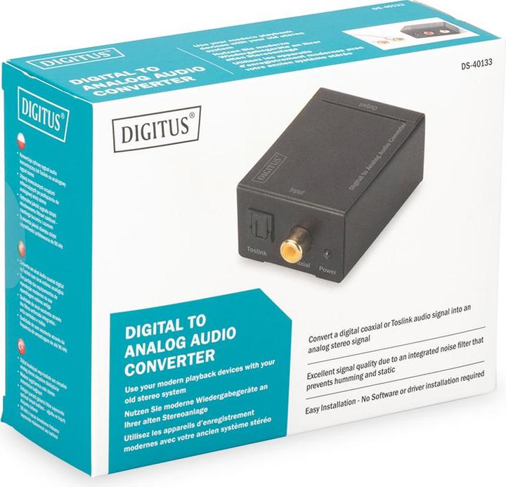 Image du produit Digitus Conv. audio numérique-analogique (Numérique -> Analogique)