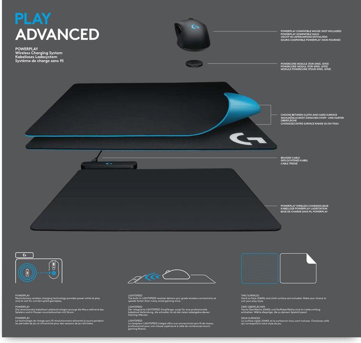 Produktbild Logitech G Powerplay Wireless Charging System (L)