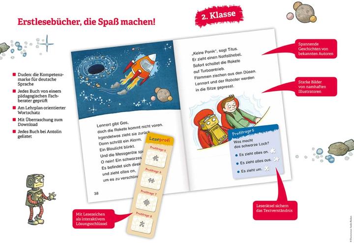 Immagine prodotto Duden Leseprofi – Ein total verrücktes Schulfest, 2. Klasse (Tedesco, Dagmar Chidolue, Veronika Gruhl, Fratello Elli, 2020)