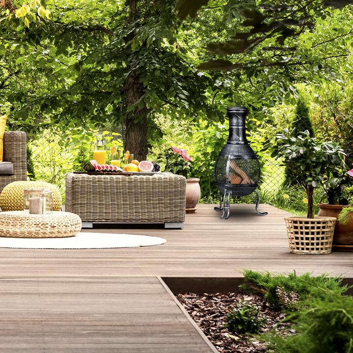 Image du produit Relaxdays Brasero mexicain, gris