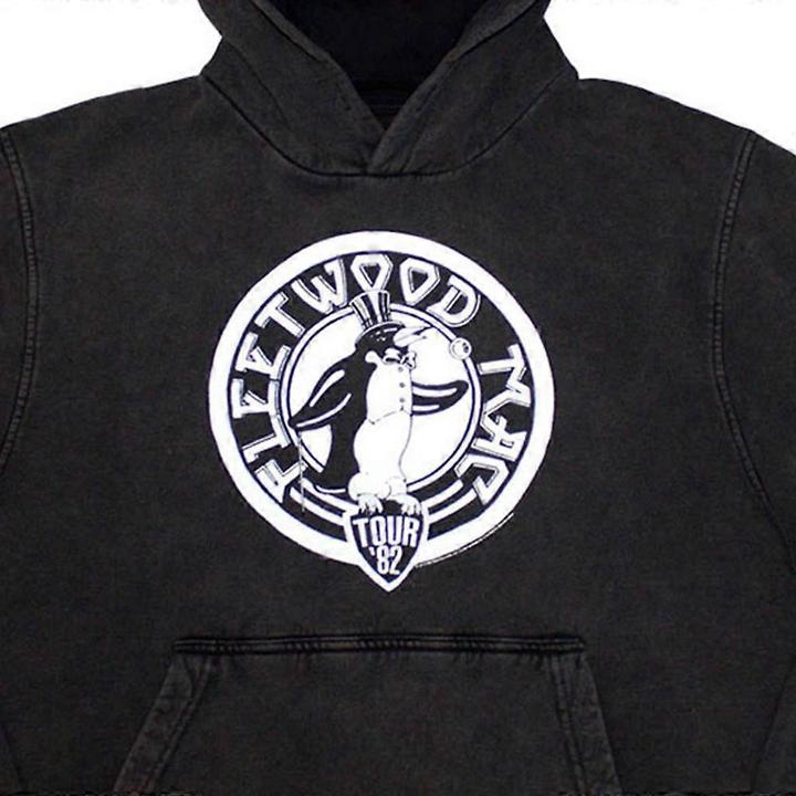 Actual product image Fleetwood Mac Unisex Adult Tour '82 Penguin Washed Hoodie (M)