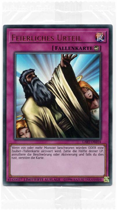 Produktbild Yu-Gi-Oh Feierliches Urteil - LART-DE014 - Ultra Rare - Sealed (Deutsch, Booster Pack)