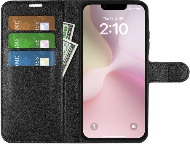 Produktbild MU Classic Litchi Leder Bookcover Series (Apple iPhone 16e)